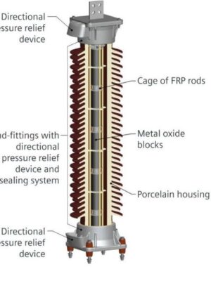 Siemens 3EP High Volatge Surge Arresters With Porcelain Housing- Air Insulated Switchgear