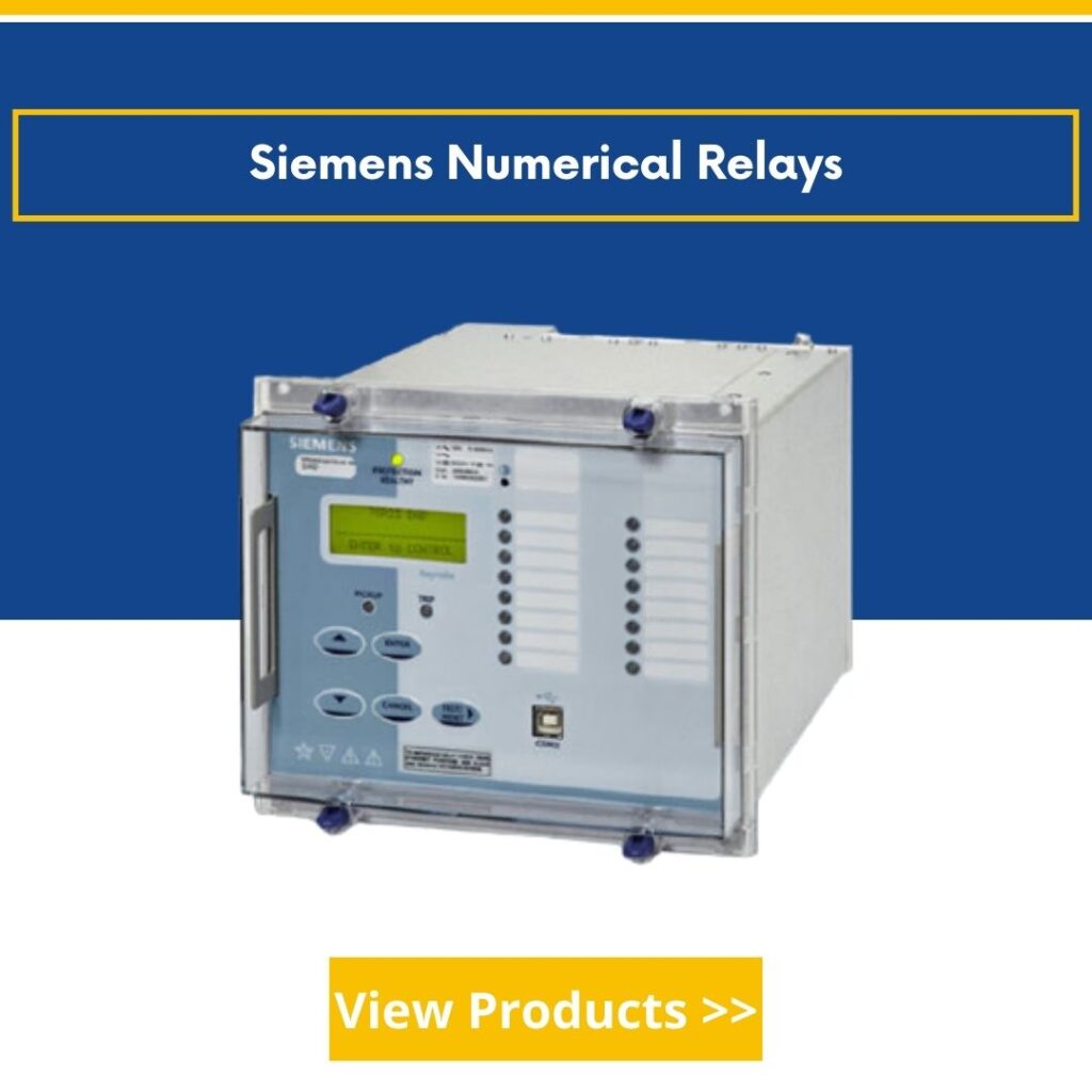 Authorized dealer of Siemens Numerical Relays