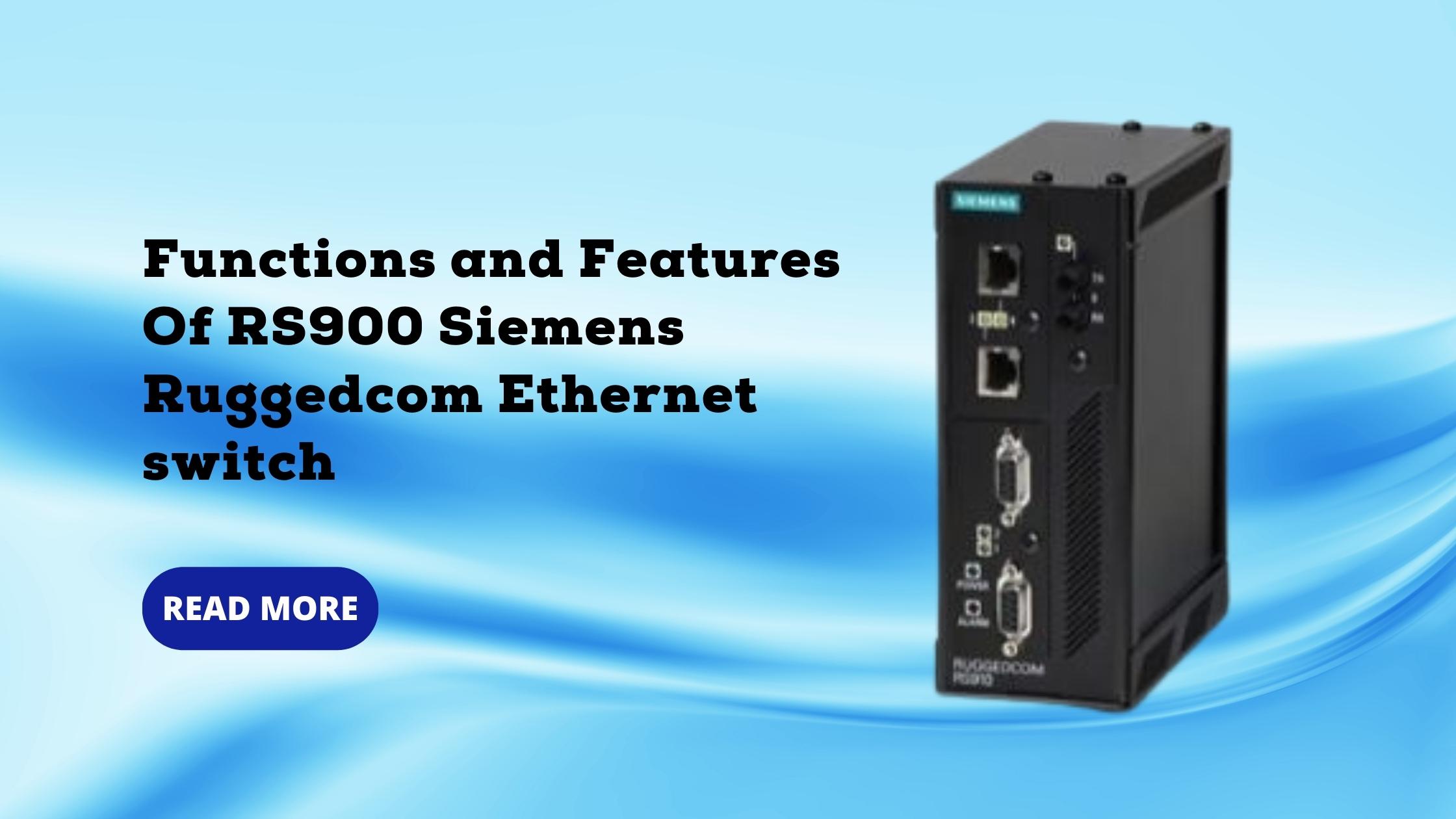 RS900 Functions and Features Of RS900 Siemens