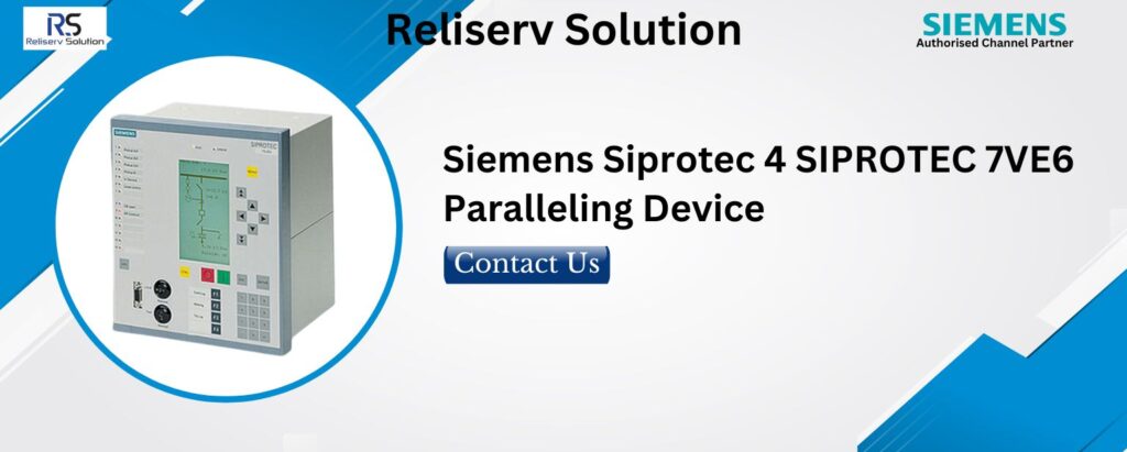 SIPROTEC 7VE6 Paralleling Device