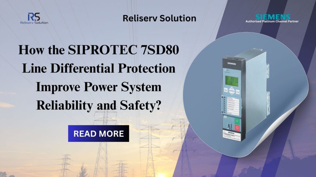 7SD80 Line differential protection