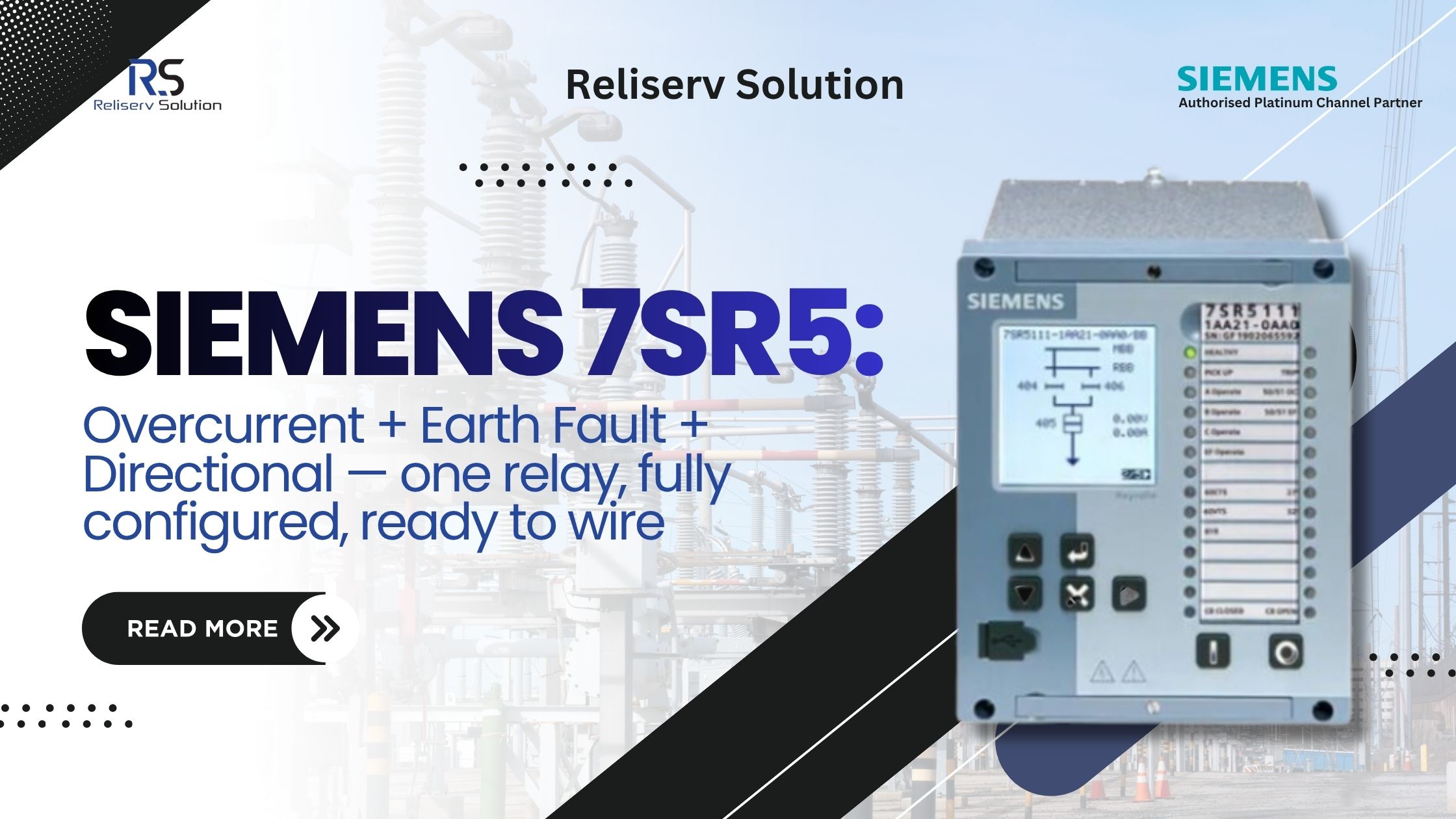 7SR51 Overcurrent Protection Relay for Complete Protection